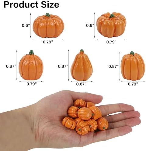 Winemana Mini Pumpkins Fall Decorations 80 Pack