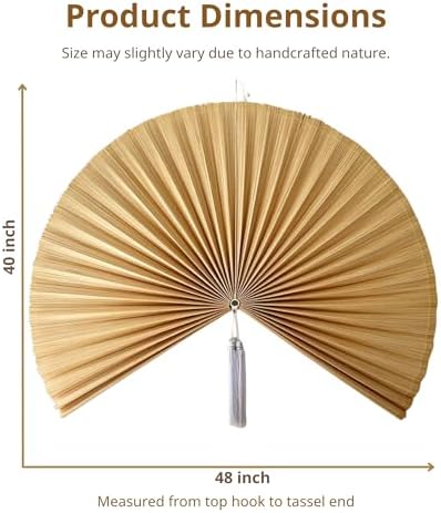 ChumDecor Japanese Giant Fan Wall Art 48 Inch