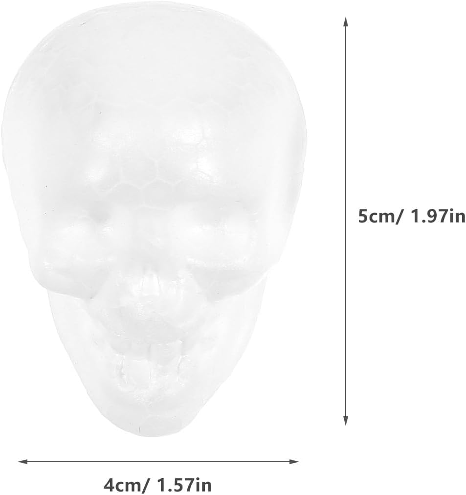 Mini Foam Skulls 25pcs Halloween Decorations