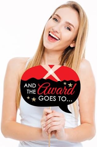 Big Dot of Happiness Red Carpet Party Props - 20 Pieces