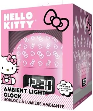 Hello Kitty Ambient Light Clock with Multi-Alarm