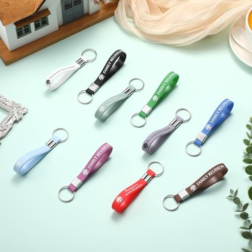 40 Pcs Family Tree Silicone Keychains for Reunions
