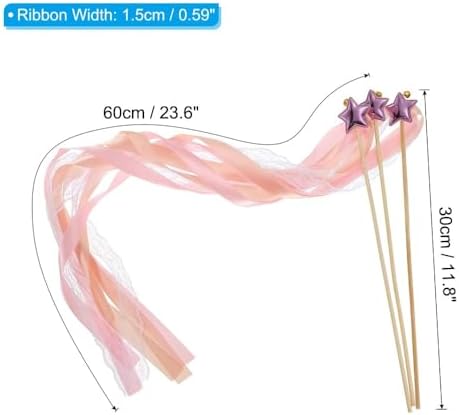24 Pack Fairy Wands with Bells and Streamers
