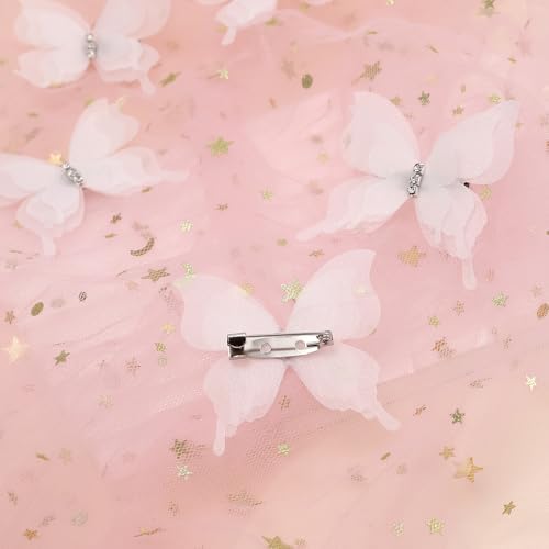 SUQ I OME 12PCS White Butterfly Curtain Decorations
