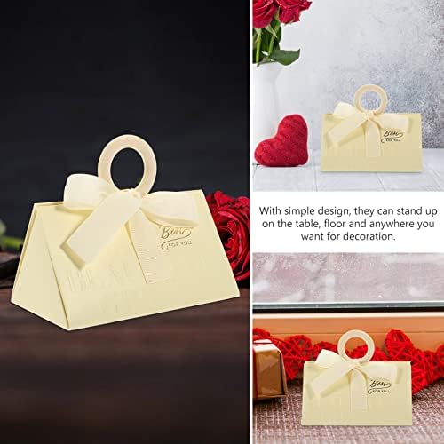 20pcs Elegant Triangle Candy Boxes for Valentines Day and Wedding Favors