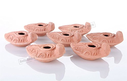 Lot of 7 Herodian Oil Lamps Ancient Biblical Replica