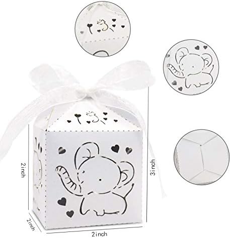 Kslong Baby Shower Favor Boxes 50Pcs
