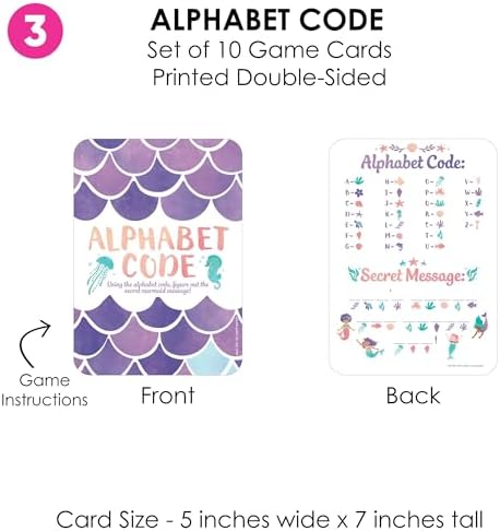 Big Dot of Happiness Mermaid Party Games Bundle