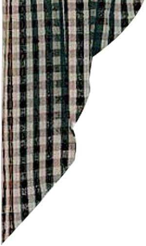 Heritage House Black and Nutmeg Curtain Swag
