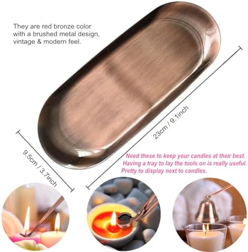 4 In 1 Candle Wick Trimmer Set with Tray and Storage Bag