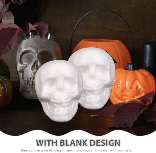 Mini Foam Skulls 25pcs Halloween Decorations