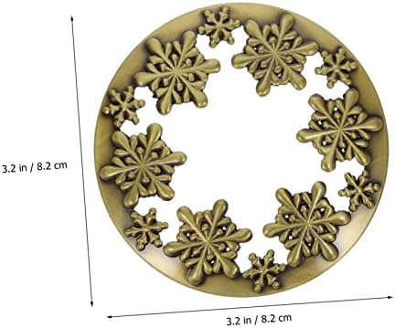 Generic Christmas Candle Jar Lid with Snowflake Design
