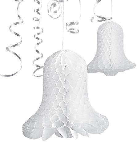 Fun Express White Tissue Wedding Bells 12 Pieces