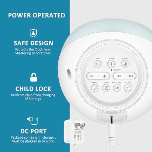ICODE Sun Moon Rise Kids Alarm Clock