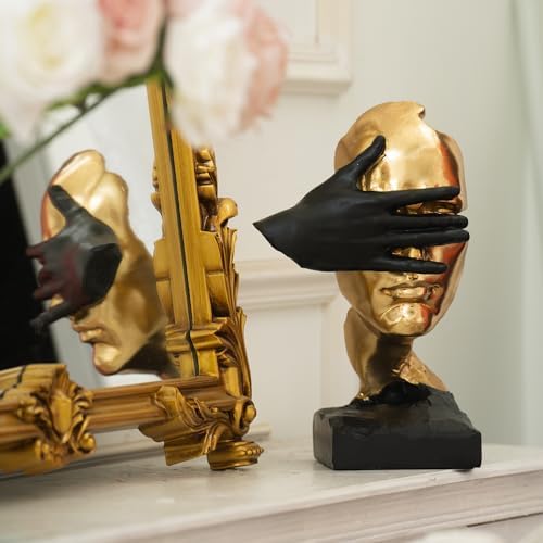 Thinker Statue - Silence is Gold Abstract Art Figurine Decor
