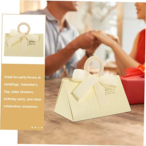 Anneome Elegant Wedding Candy Boxes 20 Pack Snack Boxes Bowknot Design