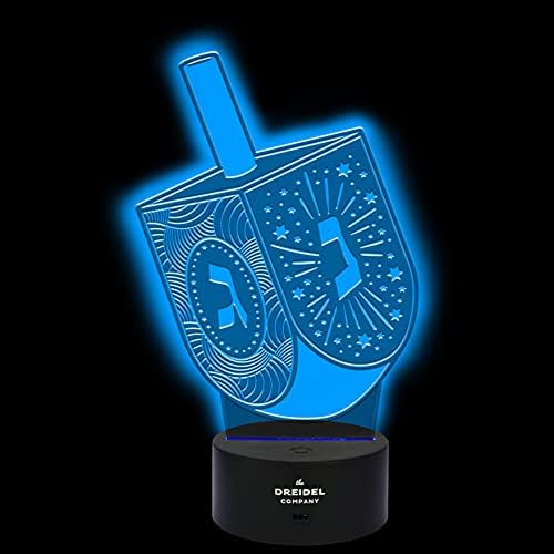 The Dreidel Company 3D Hanukkah Illusion Lamp