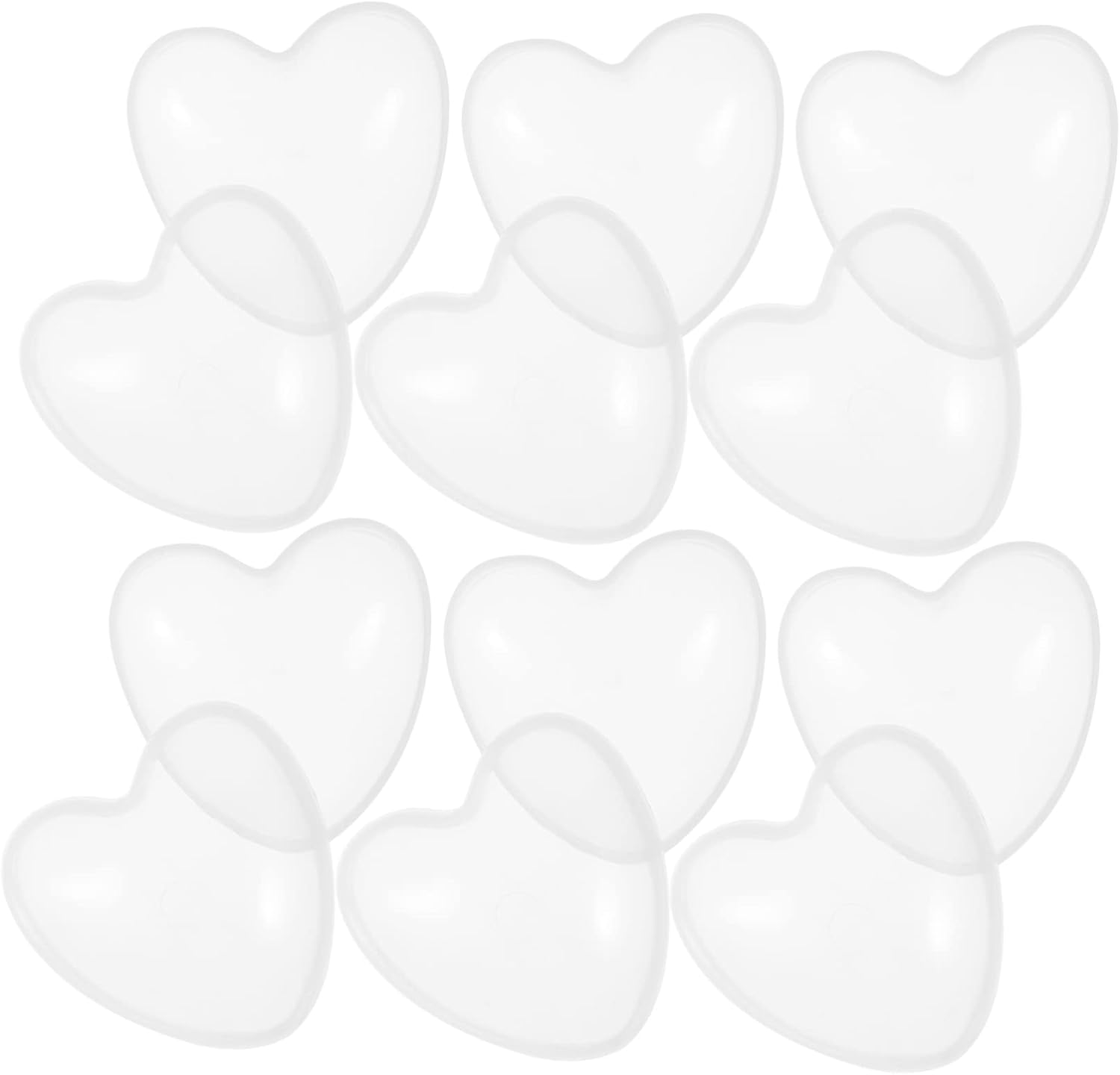 40pcs Heart Shaped Fillable Balls for Party Favors and Gumball Machines