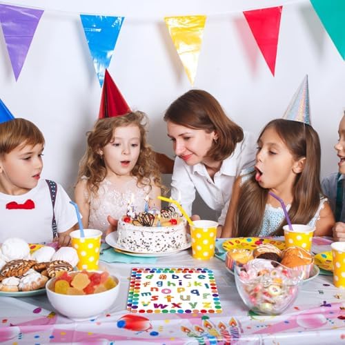 40Pcs Bright Alphabet Napkins for Back to School