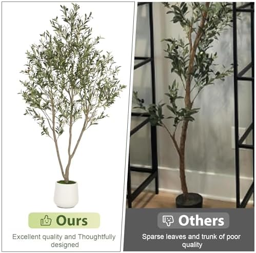 VIVATREES Olive Trees Artificial Indoor 5FT Faux Tree with Planter