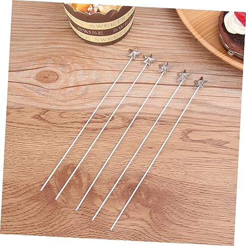 50pcs 3D Silver Star Cake Toppers for Birthday Celebrations