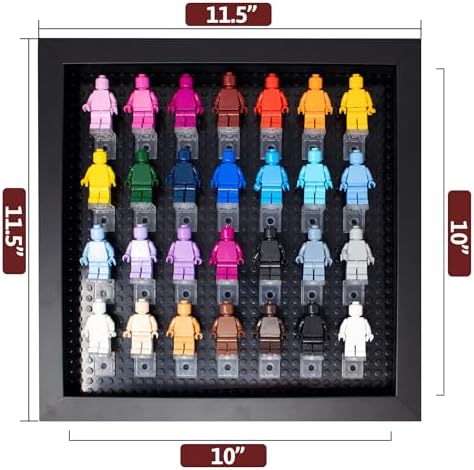 10x10 Black Wood Shadow Box for Block Figures