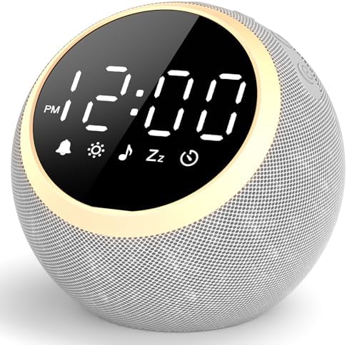 LIORQUE Alarm Clock with White Noise and Night Light