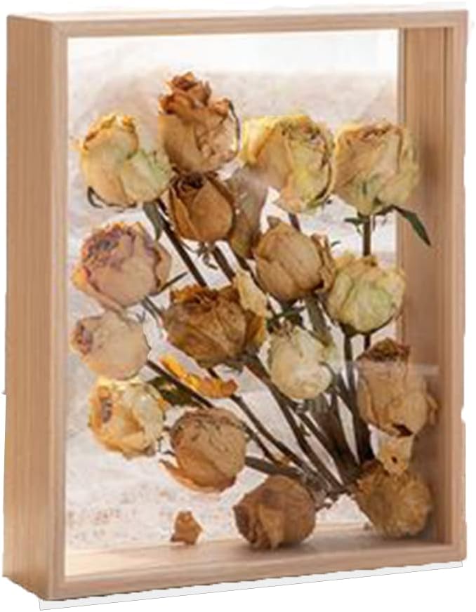 Wooden Dried Flower Photo Frame 8x10 Shadowbox Display