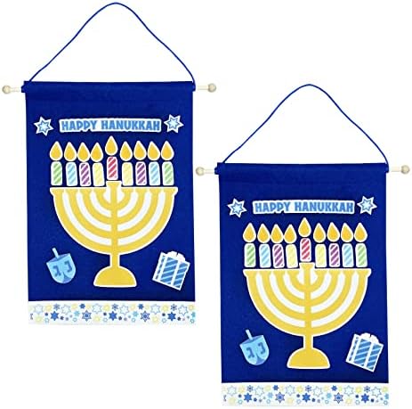 The Dreidel Company Hanukkah Banner Craft Kit 2 Pack