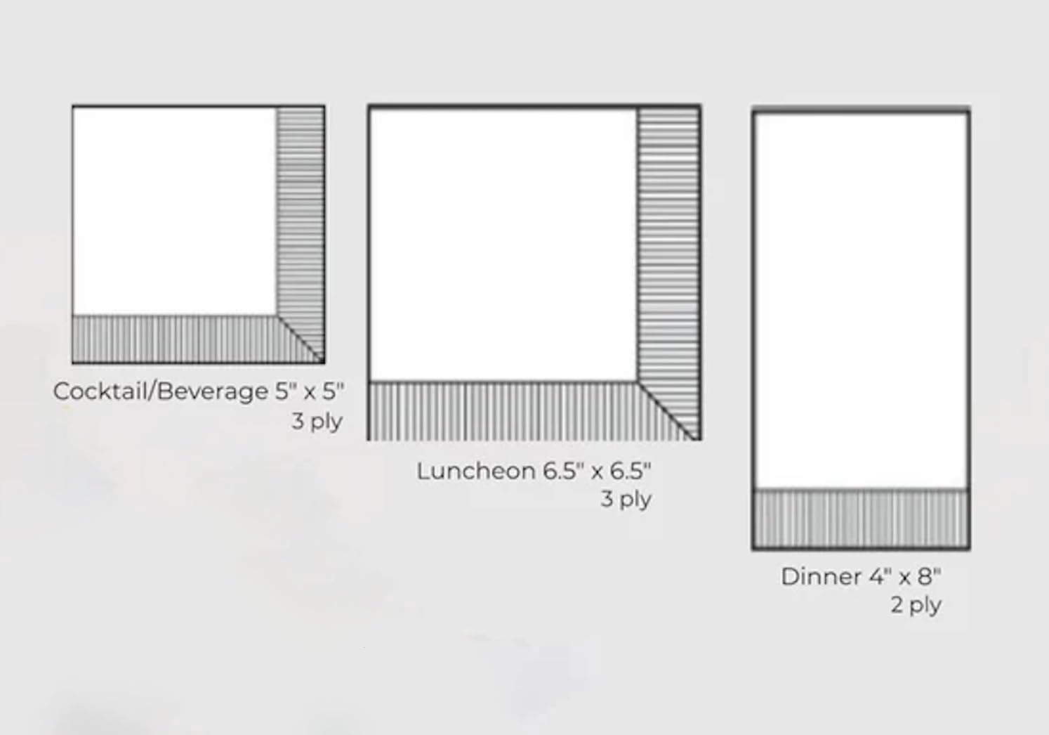 Ihr Ideal Home Party Napkins 3-Ply 65x65 20-Count