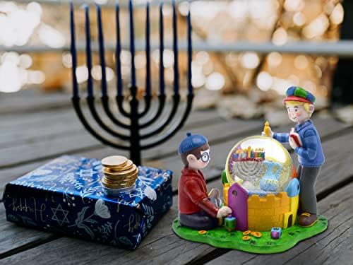 Hanukkah Snow Globe - Hanukkah Decor for Home and Kids