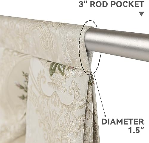 Loom and Mill Pearly Beige Jacquard Valance with Tassels