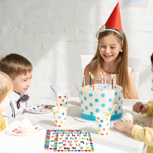 40Pcs Bright Alphabet Napkins for Back to School