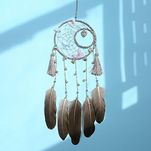 Handmade Antique Bells Heart Butterfly Moon Dreamcatcher Home Decor