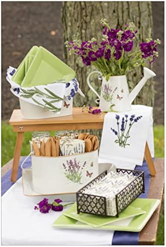 IHR Ideal Home Cocktail Napkins 5x5 20-Count Lavender Bouquet