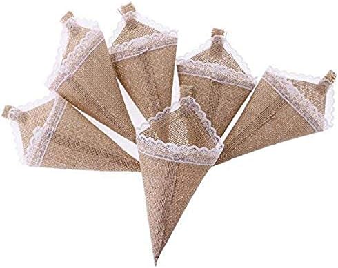 EBTOYS 6pcs Hanging Flower Girl Baskets Wedding Decoration