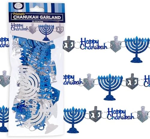 Rite Lite Hanukkah Garland 8 Feet Long
