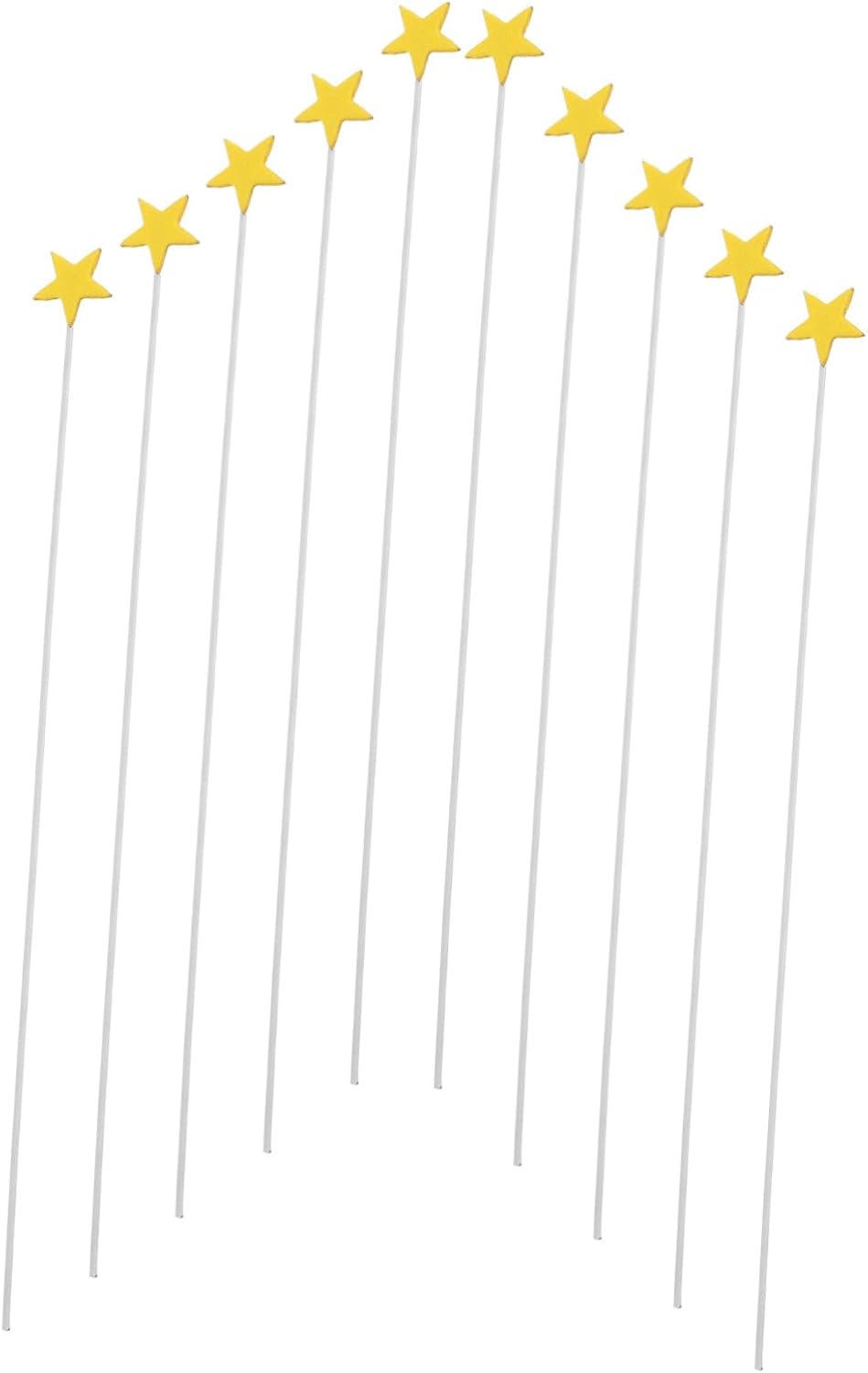 Yardwe 100Pcs Gold Star Cake Toppers Reusable Decorations