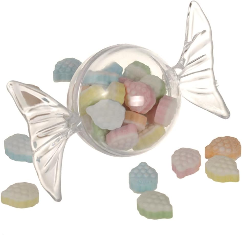 Amosfun 12pcs Clear Candy Boxes for Party Favors