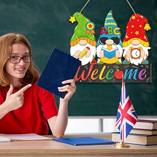 Panelee Back to School Gnome Welcome Sign Decor