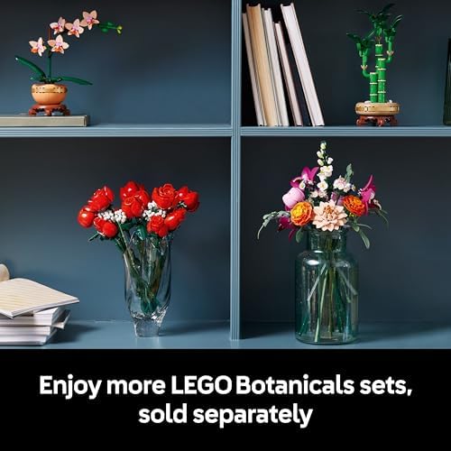 LEGO Botanicals Pretty Pink Flower Bouquet Building Set for Adults