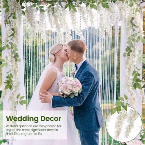 Wisteria Hanging Flowers Garland Wedding Decor