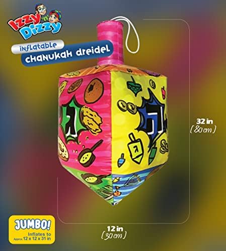 Izzy N Dizzy 36 Inch Inflatable Dreidel Hanukkah Decor