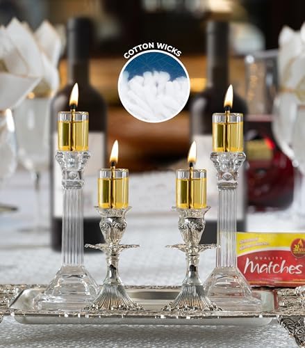Ner Mitzvah Cotton Wicks 50 Pack for Oil Candles