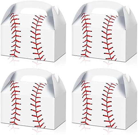 BCHOCKS 24 Pack Baseball Party Favor Boxes