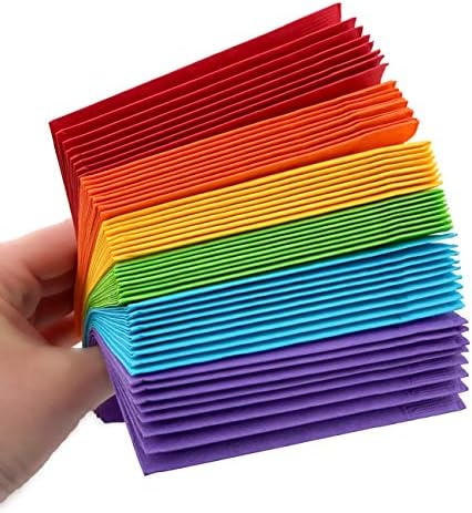 Rainbow Birthday Party Beverage Napkins 50 Pack