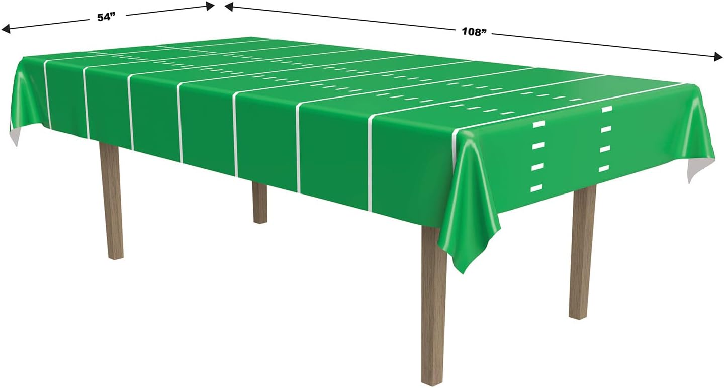 Beistle Football Table Covers 54 x 108 2 Pieces