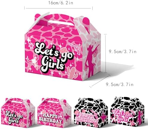 24Pcs Western Cowgirl Themed Favor Bags Party Supplies