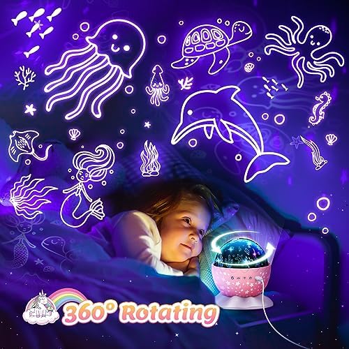 Unicorn Egg Night Light Toy with Timer and Projection
