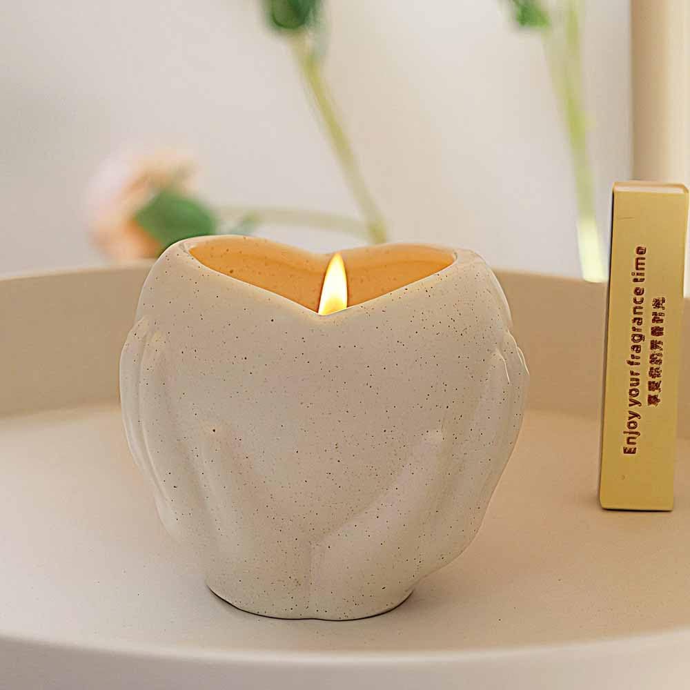 Lavender Scented Soy Wax Jar Candle Heart of Hope